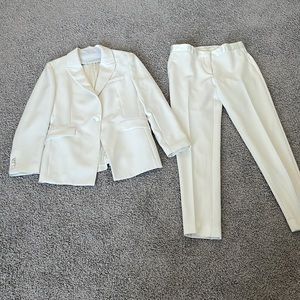 White Bridal Pant Suit - Worn Once!